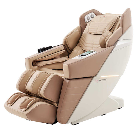 Casada AlphaSonic III-masaj koltuğu-haki-beyaz-imitasyon-deri-masaj koltuğu dünya