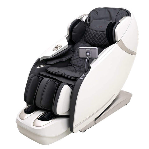 Casada Skyliner II masaj koltuğu-beyaz-gri-imitasyon deri masaj koltuğu dünya