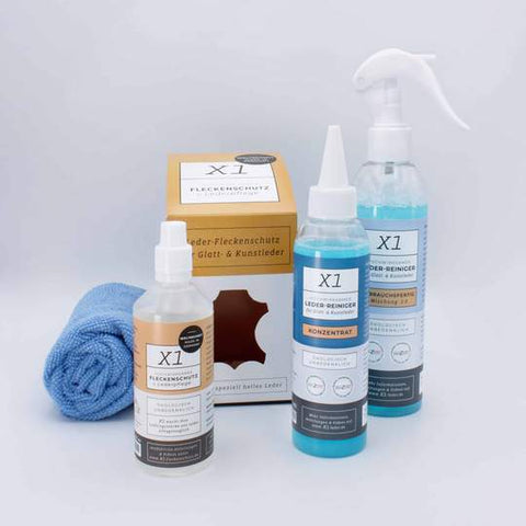 X1 ekonomik paket - Gerçek ve suni deri bakımı için leke temizleyici, koruma ve bakım - 500 ml masaj koltuğu dünyası